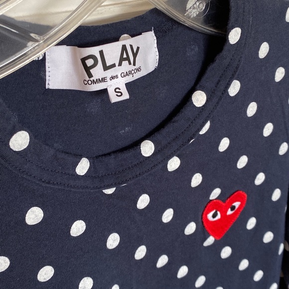 Comme des Garcon PLAY cotton dot tee - Picture 5 of 6
